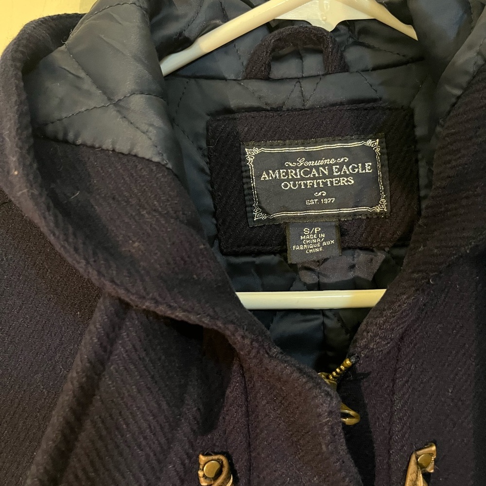American Eagle Outfitters Dark Blue Toggle Jacket - Picture 4 of 6
